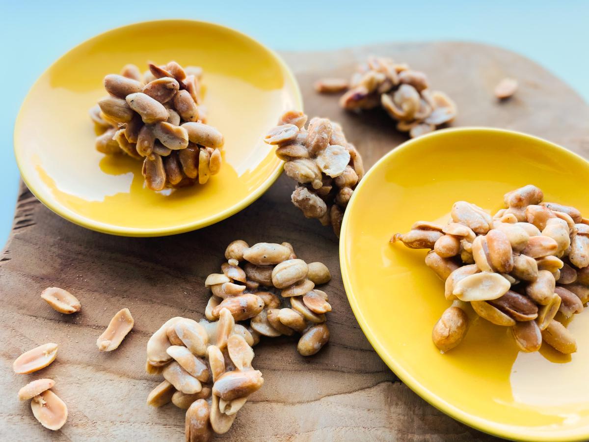 Cacahuètes crunchy au caramel