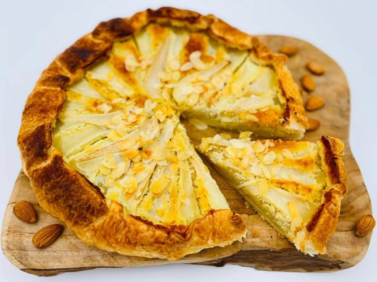 Tarte aux poires et aux amandes