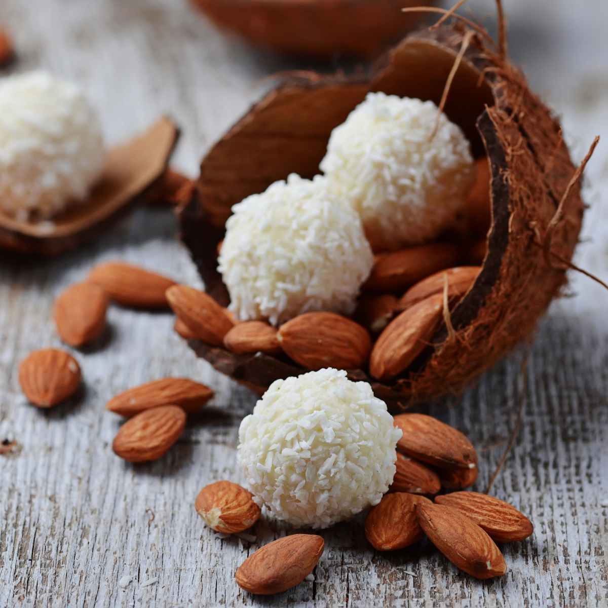 Boules coco amandes