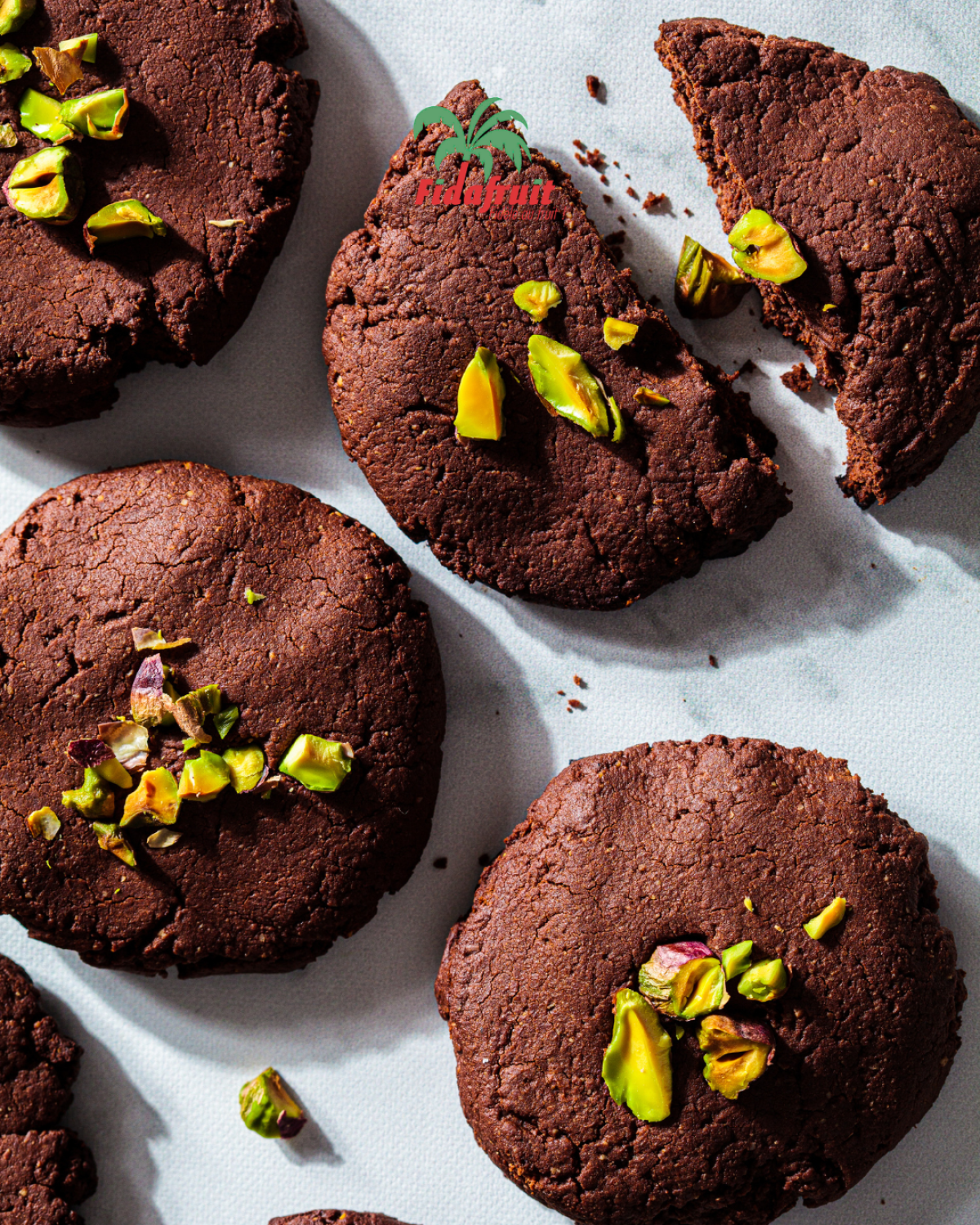 Cookies tout chocolat aux pistaches