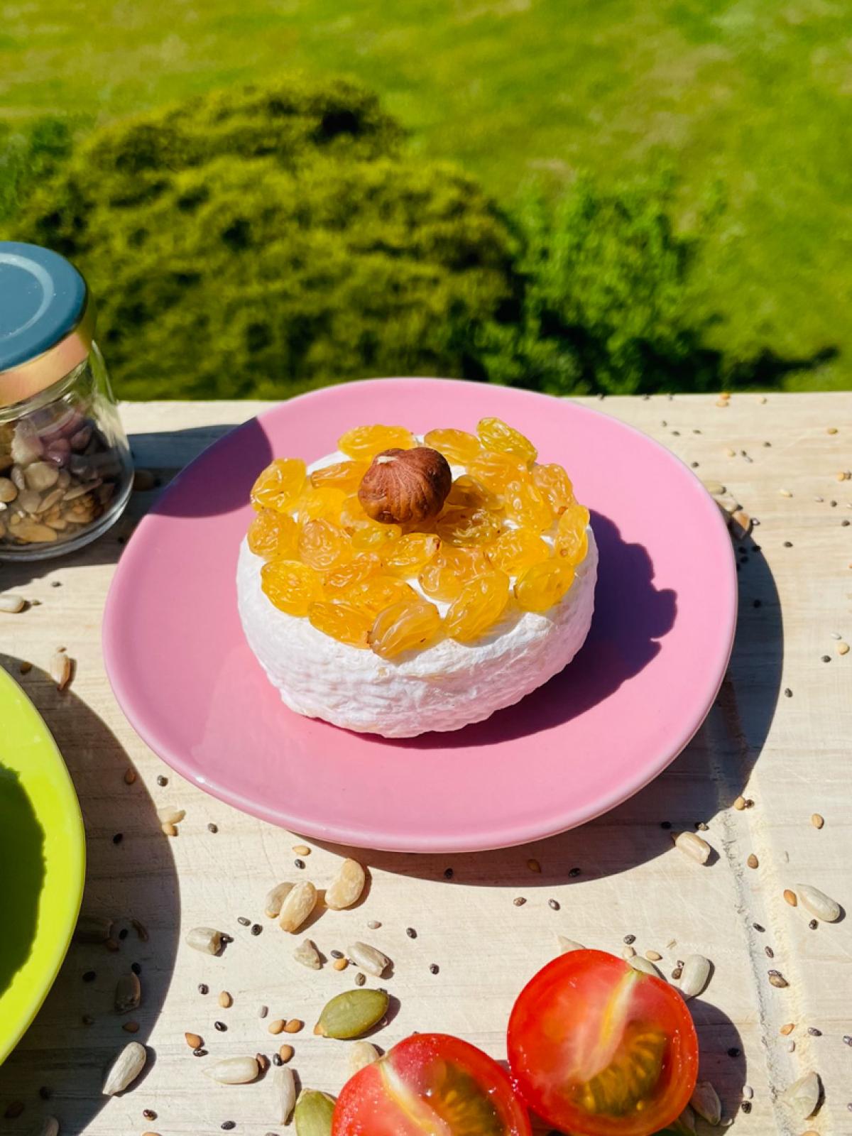 Fromage amélioré aux raisins secs