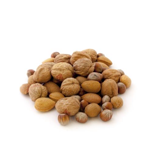 Mélange de fruits en coque